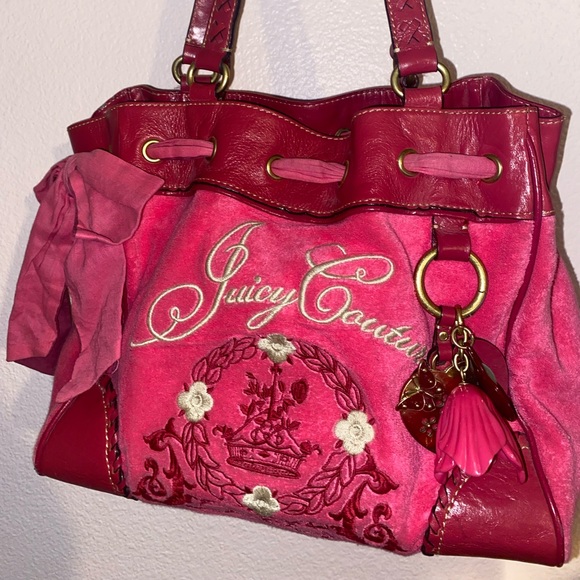 Juicy Couture Handbags - Juicy Couture Daydreamer Tote in pink / red